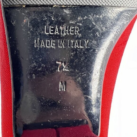 Yves Saint Laurent Women Size 7.5M Red Chilli Ballet Slip On Flat Shoes - Picture 13 of 16